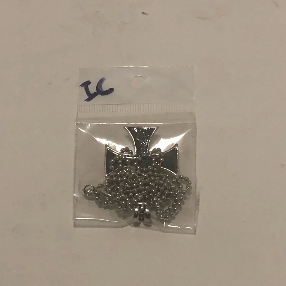 Silver Cross Pendant Necklace (from Wish BTW)